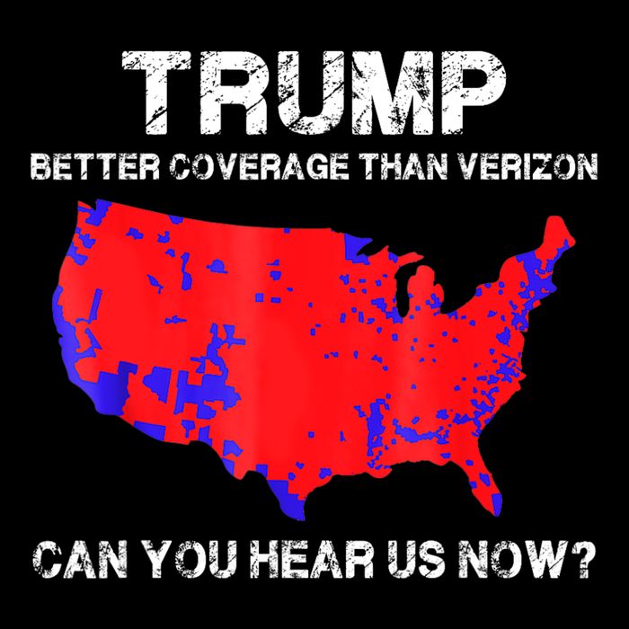 Trump Better Coverage Than Verizon Can You Hear Us Now 7-Panel Snapback Hat