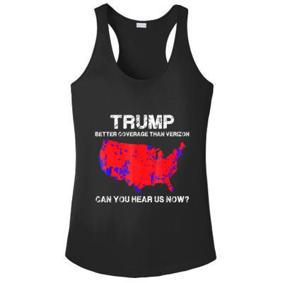 Trump Better Coverage Than Verizon Can You Hear Us Now Ladies PosiCharge Competitor Racerback Tank