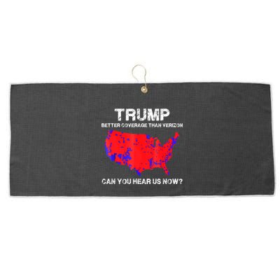 Trump Better Coverage Than Verizon Can You Hear Us Now Large Microfiber Waffle Golf Towel