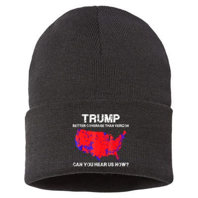 Trump Better Coverage Than Verizon Can You Hear Us Now Sustainable Knit Beanie