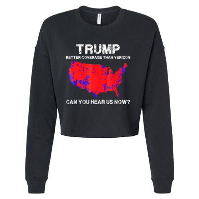 Trump Better Coverage Than Verizon Can You Hear Us Now Cropped Pullover Crew