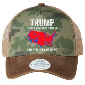 Trump Better Coverage Than 5g Can You Hear Us Know Funny Election Map Legacy Tie Dye Trucker Hat