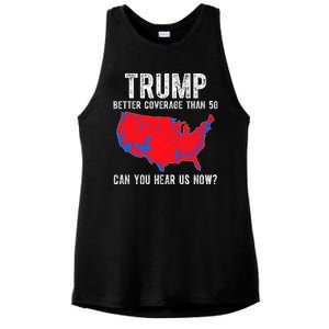 Trump Better Coverage Than 5g Can You Hear Us Know Funny Election Map Ladies PosiCharge Tri-Blend Wicking Tank