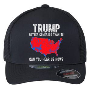 Trump Better Coverage Than 5g Can You Hear Us Know Funny Election Map Flexfit Unipanel Trucker Cap