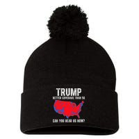 Trump Better Coverage Than 5g Can You Hear Us Know Funny Election Map Pom Pom 12in Knit Beanie