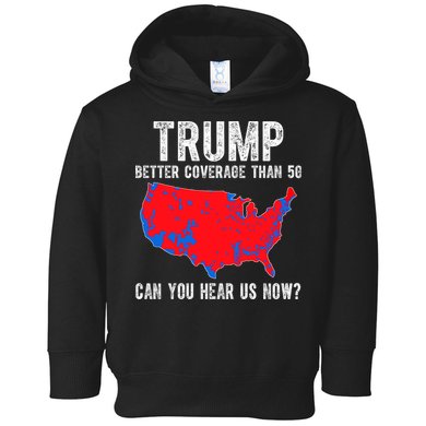 Trump Better Coverage Than 5g Can You Hear Us Know Funny Election Map Toddler Hoodie