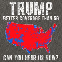 Trump Better Coverage Than 5g Can You Hear Us Know Funny Election Map Cotton Canvas Backpack