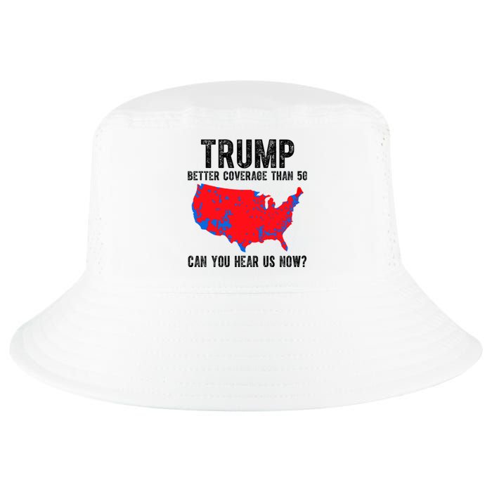 Trump Better Coverage Than 5g Can You Hear Us Know Funny Election Map Cool Comfort Performance Bucket Hat