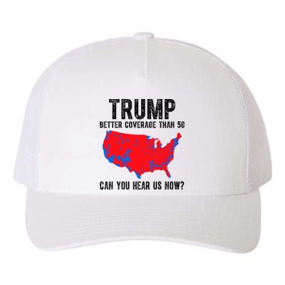 Trump Better Coverage Than 5g Can You Hear Us Know Funny Election Map Yupoong Adult 5-Panel Trucker Hat