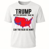 Trump Better Coverage Than 5g Can You Hear Us Know Funny Election Map Cooling Performance Crew T-Shirt