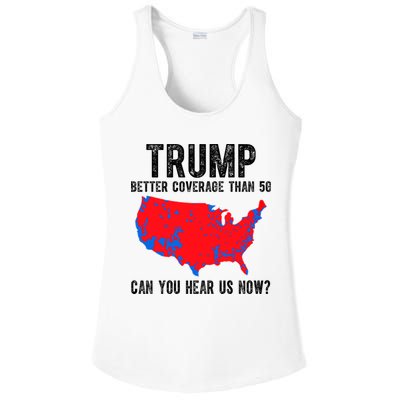 Trump Better Coverage Than 5g Can You Hear Us Know Funny Election Map Ladies PosiCharge Competitor Racerback Tank