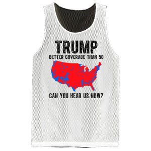 Trump Better Coverage Than 5g Can You Hear Us Know Funny Election Map Mesh Reversible Basketball Jersey Tank