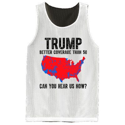Trump Better Coverage Than 5g Can You Hear Us Know Funny Election Map Mesh Reversible Basketball Jersey Tank