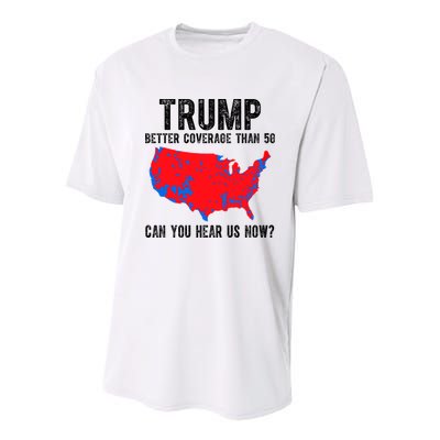 Trump Better Coverage Than 5g Can You Hear Us Know Funny Election Map Youth Performance Sprint T-Shirt