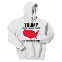 Trump Better Coverage Than 5g Can You Hear Us Know Funny Election Map Kids Hoodie