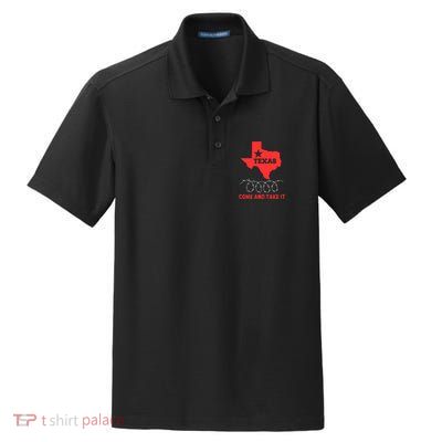 Texas Border Crisis Come And Take It Dry Zone Grid Polo