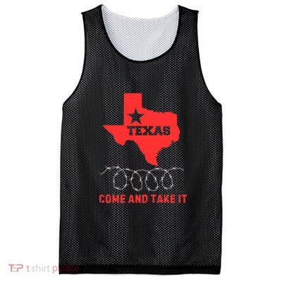 Texas Border Crisis Come And Take It Mesh Reversible Basketball Jersey Tank