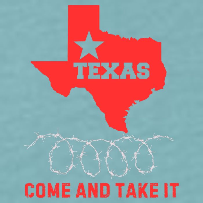 Texas Border Crisis Come And Take It Sueded Cloud Jersey T-Shirt