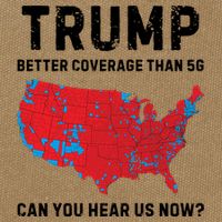 Trump Better Coverage Than 5g Can You Hear Us Now Cotton Canvas Backpack