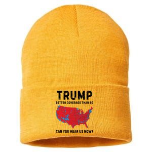 Trump Better Coverage Than 5g Can You Hear Us Now Sustainable Knit Beanie