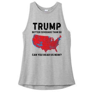 Trump Better Coverage Than 5g Can You Hear Us Now Ladies PosiCharge Tri-Blend Wicking Tank