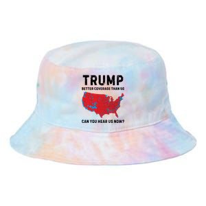 Trump Better Coverage Than 5g Can You Hear Us Now Tie Dye Newport Bucket Hat