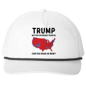 Trump Better Coverage Than 5g Can You Hear Us Now Snapback Five-Panel Rope Hat