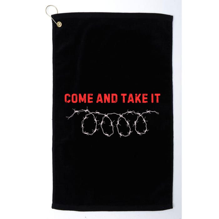 Texas Border Crisis Come And Take It Golf Towel