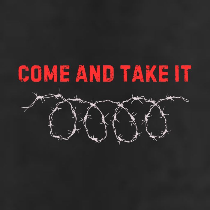 Texas Border Crisis Come And Take It Golf Towel
