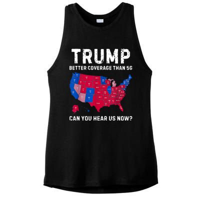 Trump Better Coverage Than 5g Can You Hear Us Now Ladies PosiCharge Tri-Blend Wicking Tank