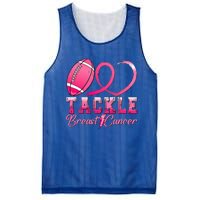 Tackle Breast Cancer Awareness Football Pink Ribbon Mesh Reversible Basketball Jersey Tank