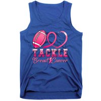 Tackle Breast Cancer Awareness Football Pink Ribbon Tank Top