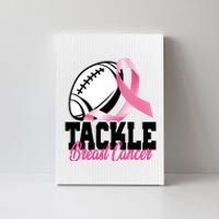 Tackle Breast Cancer Ribbon Football Canvas