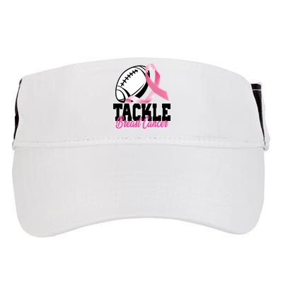 Tackle Breast Cancer Ribbon Football Adult Drive Performance Visor