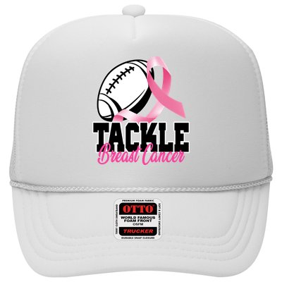 Tackle Breast Cancer Ribbon Football Trucker Hat