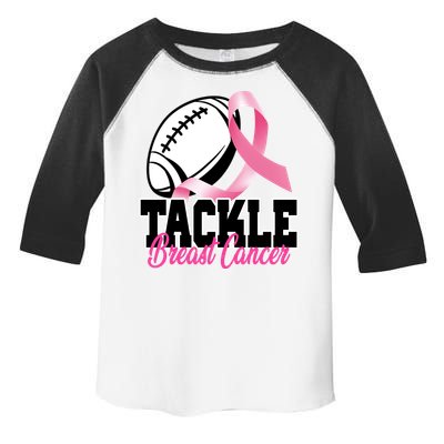 Tackle Breast Cancer Ribbon Football Toddler Fine Jersey T-Shirt