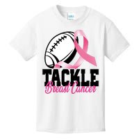 Tackle Breast Cancer Ribbon Football Kids T-Shirt