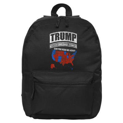 Trump Better Coverage Than 5g Can You Hear Us Now Usa Map 16 in Basic Backpack