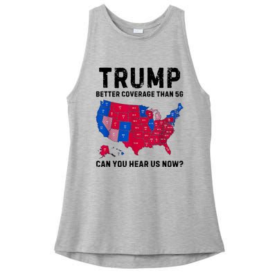 Trump Better Coverage Than 5g Can You Hear Us Now Ladies PosiCharge Tri-Blend Wicking Tank