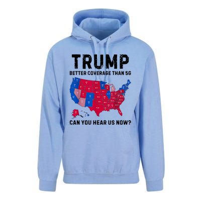 Trump Better Coverage Than 5g Can You Hear Us Now Unisex Surf Hoodie