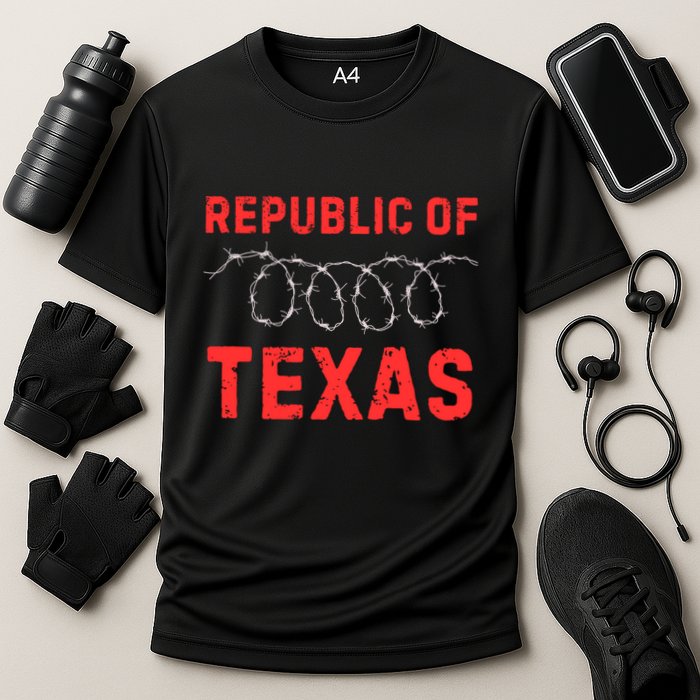 Texas Border Crisis Come And Take It Republic Of Texas Cooling Performance Crew T-Shirt