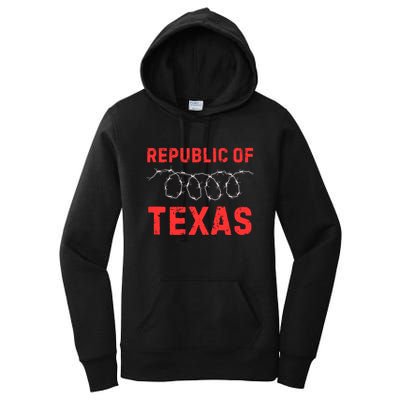 Texas Border Crisis Come And Take It Republic Of Texas Women's Pullover Hoodie