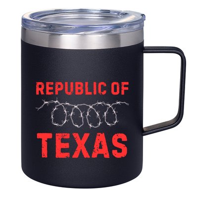 Texas Border Crisis Come And Take It Republic Of Texas 12oz Stainless Steel Coffee Mug