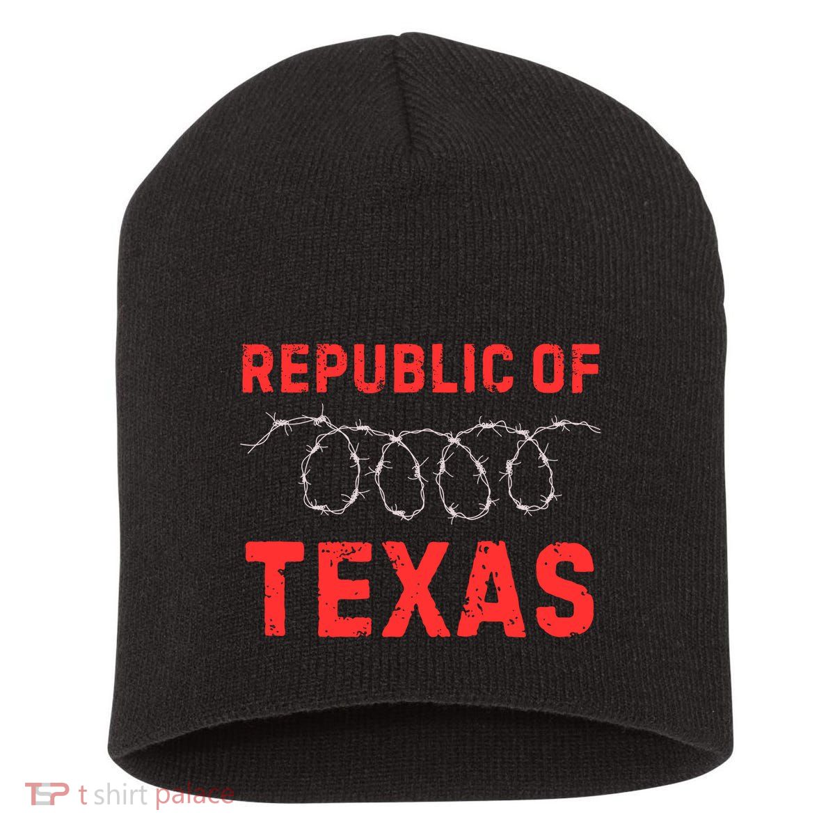 Texas Border Crisis Come And Take It Republic Of Texas Short Acrylic Beanie