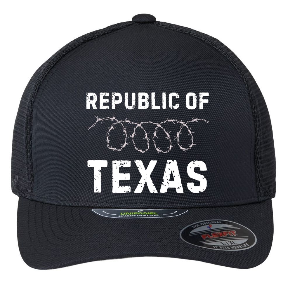 Texas Border Crisis Come And Take It Republic Of Texas Flexfit Unipanel Trucker Cap