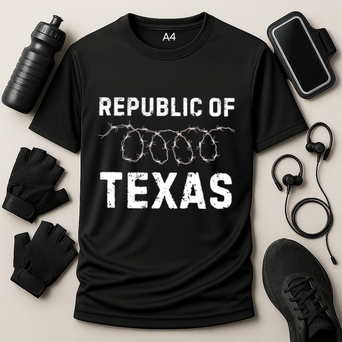 Texas Border Crisis Come And Take It Republic Of Texas Cooling Performance Crew T-Shirt