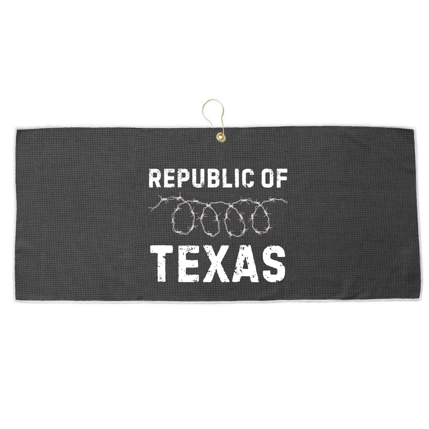 Texas Border Crisis Come And Take It Republic Of Texas Large Microfiber Waffle Golf Towel