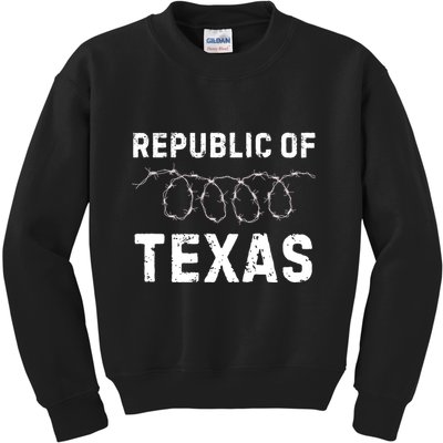 Texas Border Crisis Come And Take It Republic Of Texas Kids Sweatshirt