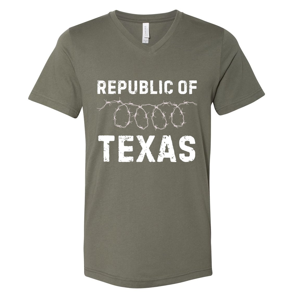 Texas Border Crisis Come And Take It Republic Of Texas V-Neck T-Shirt