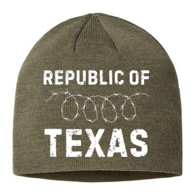 Texas Border Crisis Come And Take It Republic Of Texas Sustainable Beanie